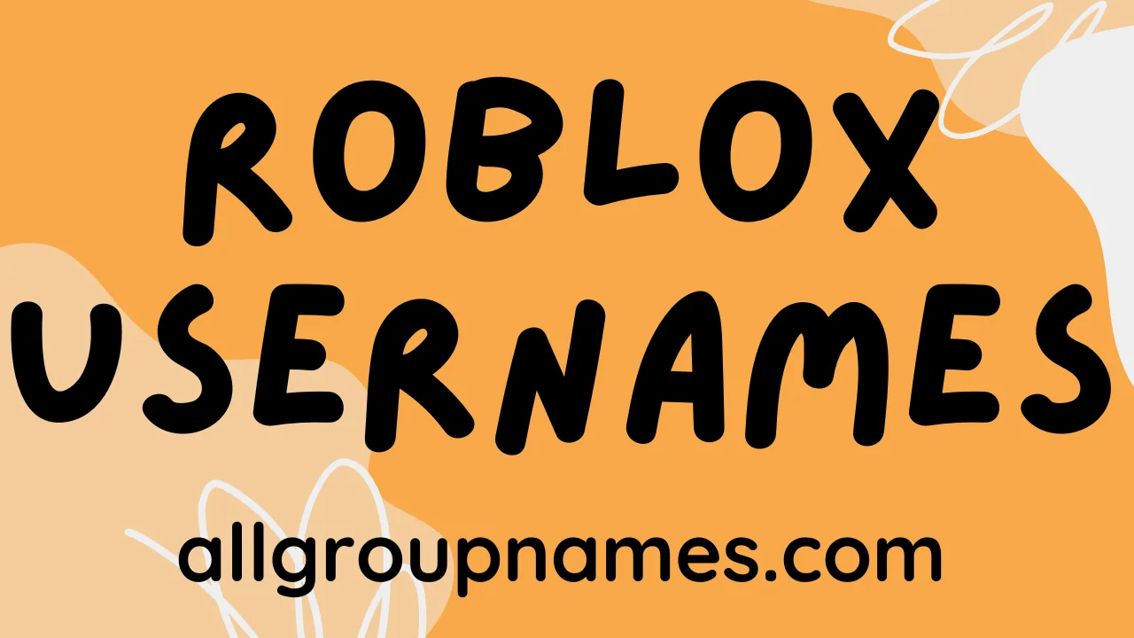 roblox usernames