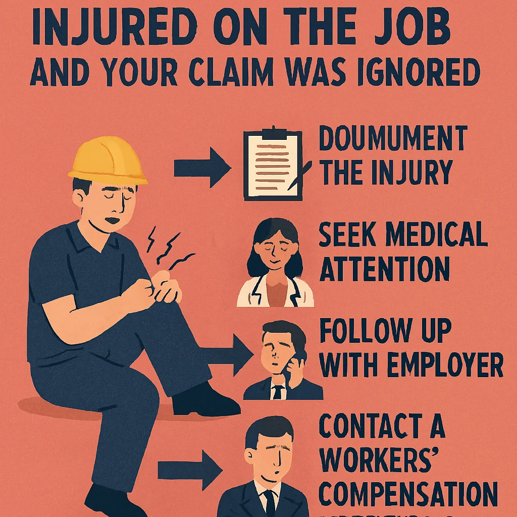 Steps to Take If You Were Injured on the Job and Your Claim Was Ignored