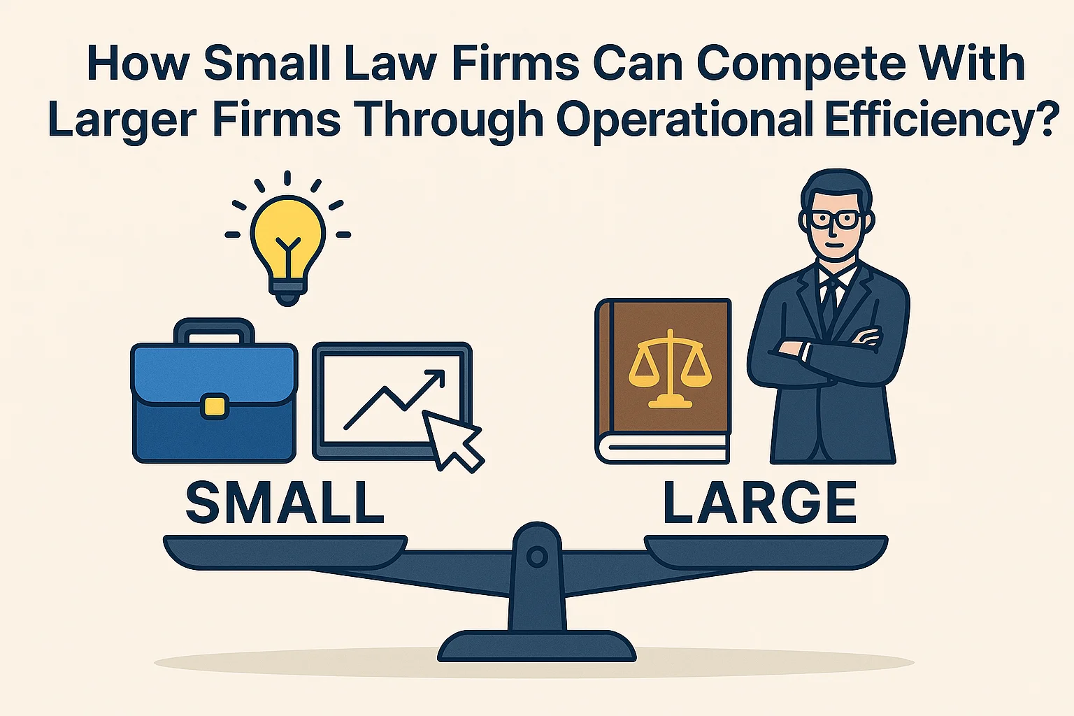 How Small Law Firms Can Compete With Larger Firms Through Operational Efficiency
