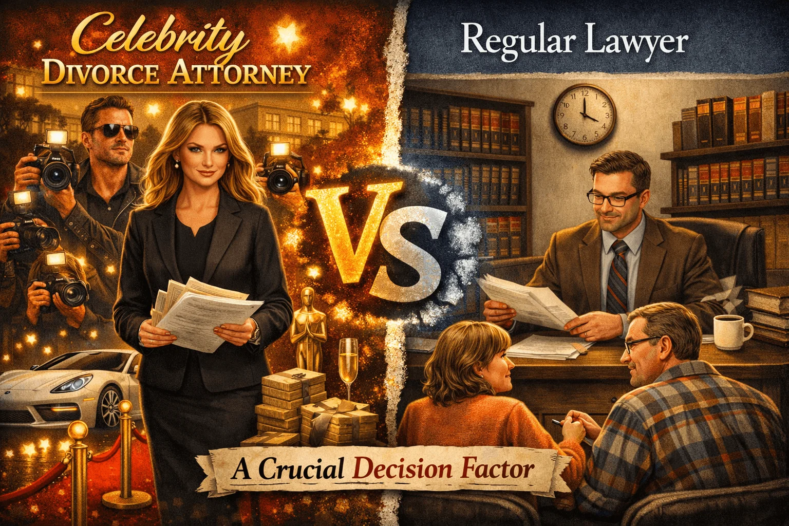 Celebrity Divorce Attorney vs Regular Lawyer