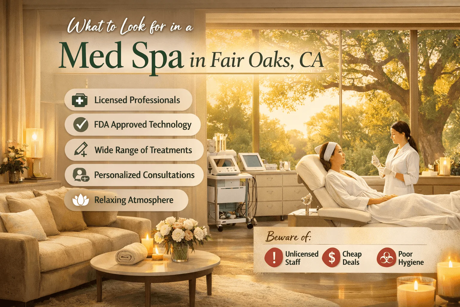 What to Look for in a Med Spa in Fair Oaks Ca