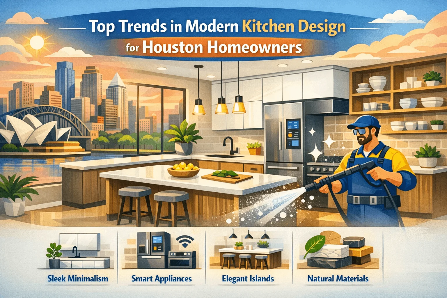 Top Trends in Modern Kitchen Design for Houston Homeowners